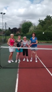 Players from Fulford 3, who secured their first victory of the season in division 5. From the left. Janette Richardson (captain), Jane Thresh, Madeline Hatfield and Maggie Middleton.